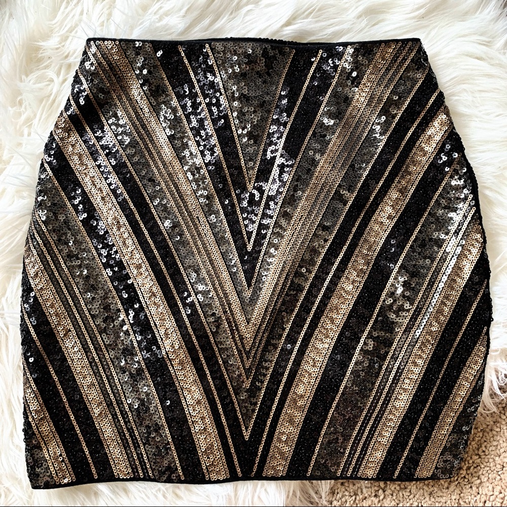 NWT Express Sequin Mini Skirt XXS